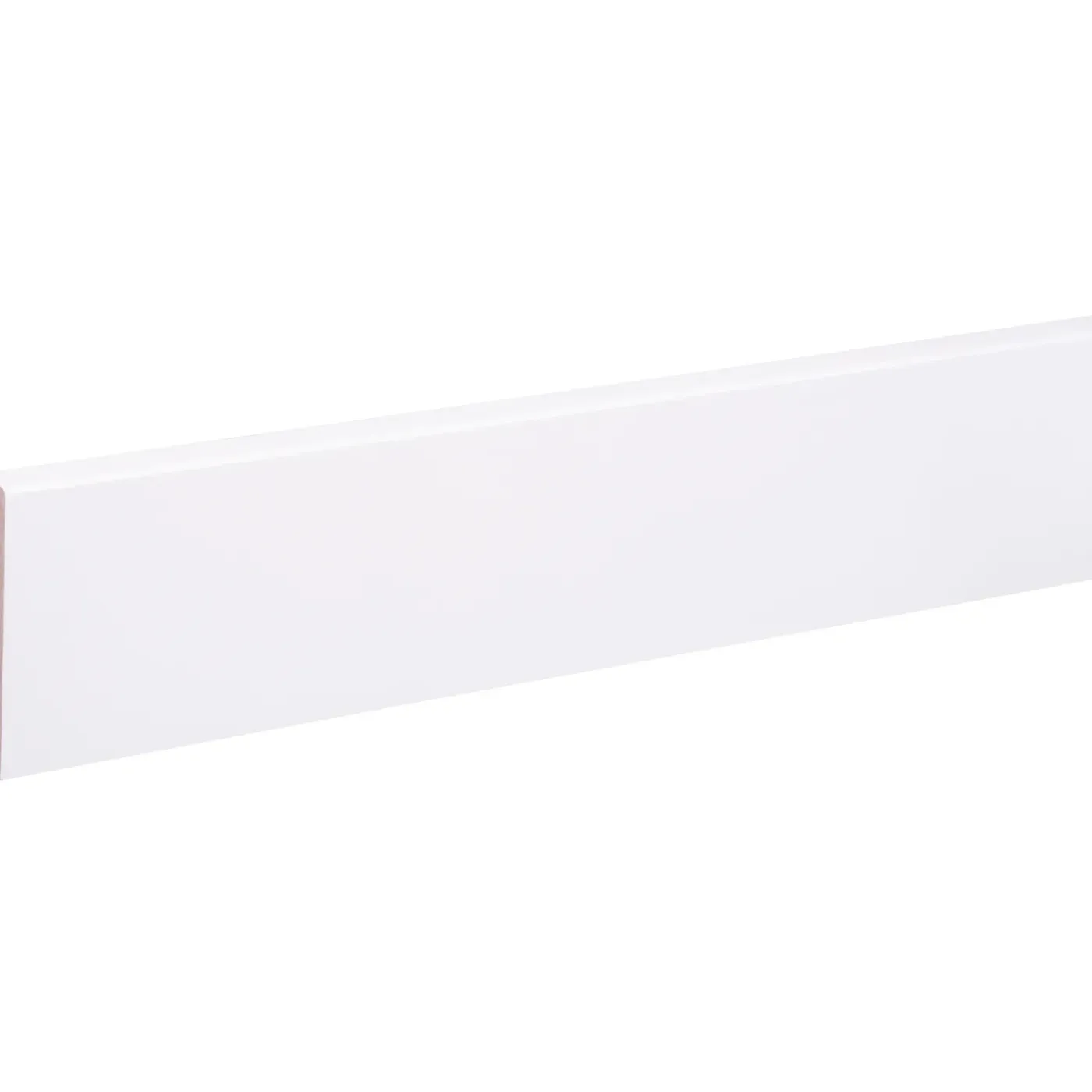 Overig Muurplint Blok - Wit - MDF - Gegrond - 244cm - 12x79mm