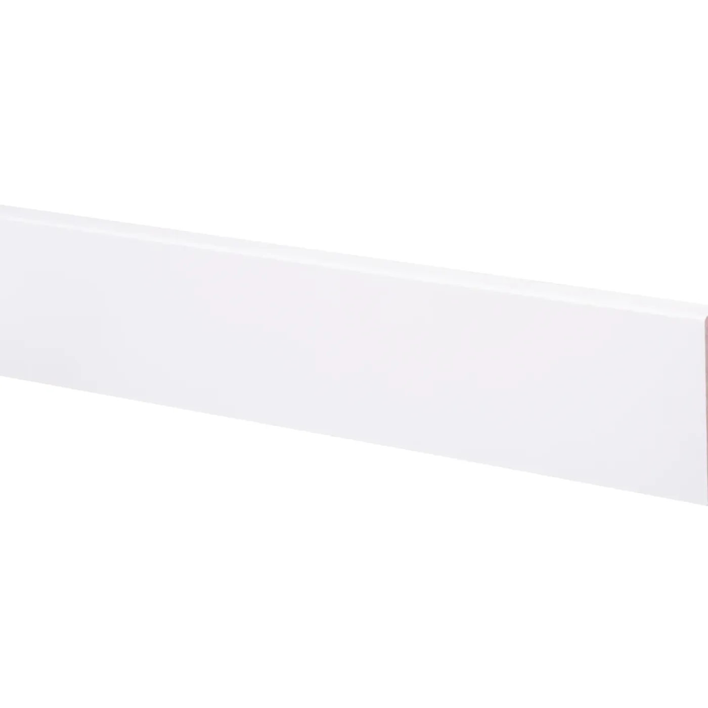 Overig Muurplint Blok - Wit - MDF - Gegrond - 244cm - 12x79mm