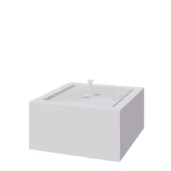 MySteel - Aluminium Watertafel - Lyra - 80x80x40cm