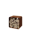 MySteel - Cortenstaal Houtopslag - Colorado Stuks - 80x40x80cm - Roestkleur