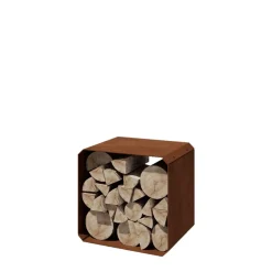 MySteel - Cortenstaal Houtopslag - Colorado Stuks - 80x40x80cm - Roestkleur