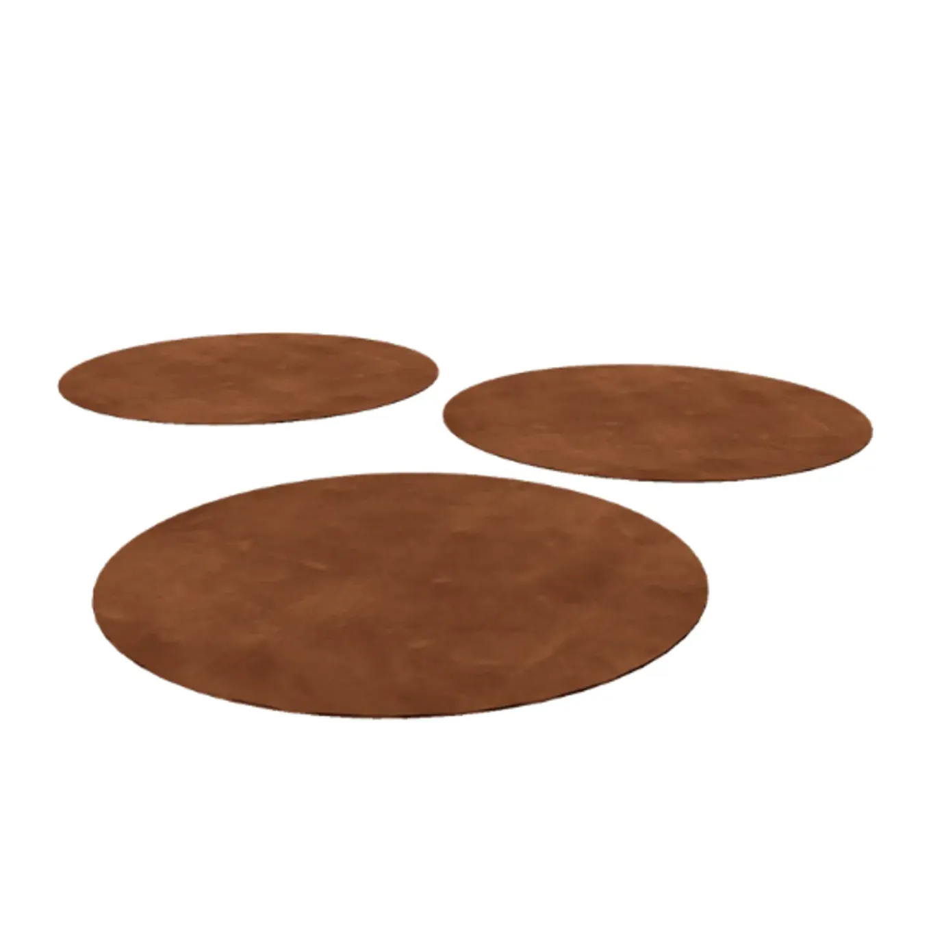 Mysteel - Cortenstaal Staptegel - Rond75x75cm - Roestkleur
