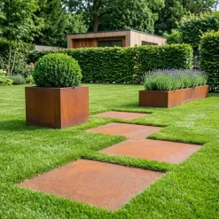 MySteel - Cortenstaal Staptegel - Vierkant - 50x50cm - Roestkleur