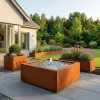 MySteel - Cortenstaal Watertafel - Lyra - 100x100x40cm - Roestkleur - Inclusief Led-verlichting