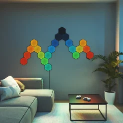 Nanoleaf Lichtpaneel Shapes Ultra Black Shapes Uitbreidingspakket (3 St.) (Hexagon)