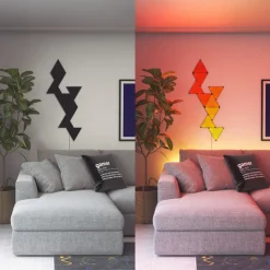 Nanoleaf Lichtpaneel Shapes Ultra Black Shapes Uitbreidingspakket (10 St. Mini)