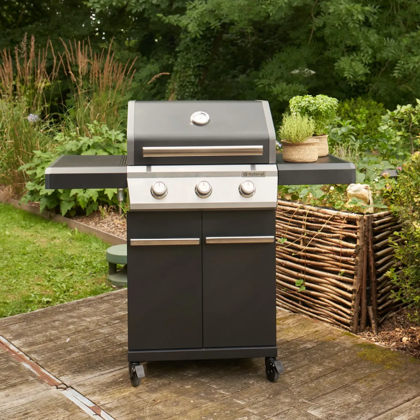 NATERIAL Gasbarbecue Kenton II - 3 Branders - 14kW