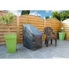 Nature beschermhoes voor gestapelde stoelen PE 100 g/m² antraciet 110x68x68cm