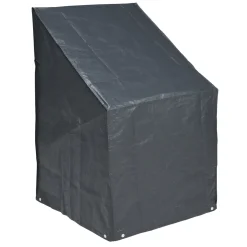 Nature beschermhoes voor gestapelde stoelen PE 100 g/m² antraciet 110x68x68cm