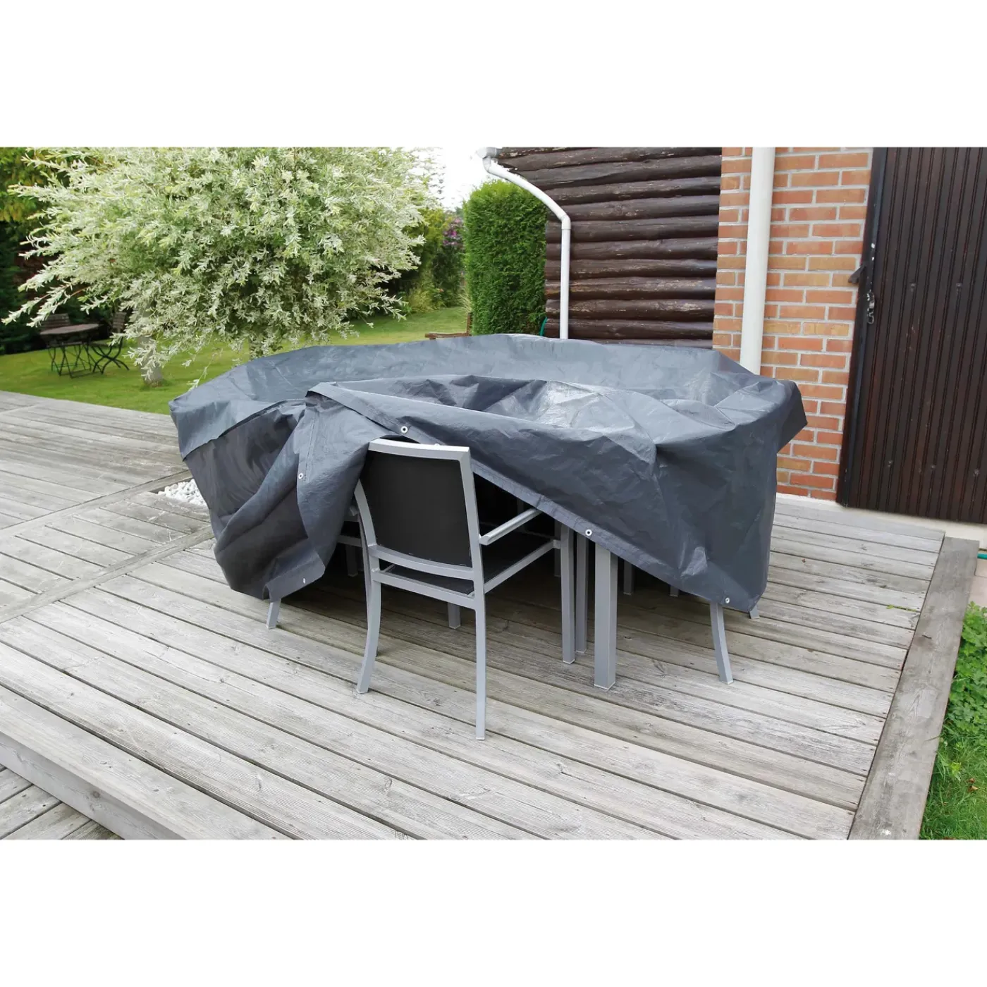 Nature Beschermhoes Voor Tuinset - Zwart - 325 X 205 X 90 Cm