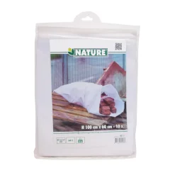 Nature bouwafvalzakken - PP geweven, wit, max. 50 kg, 60 l - H100 x Ø60 cm - 10 x