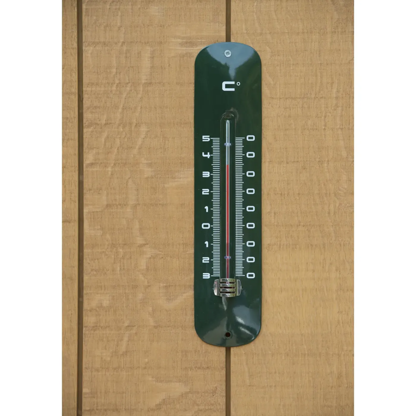 Nature buitenmuurthermometer Kelvin 19 groen 30x6,5x1cm