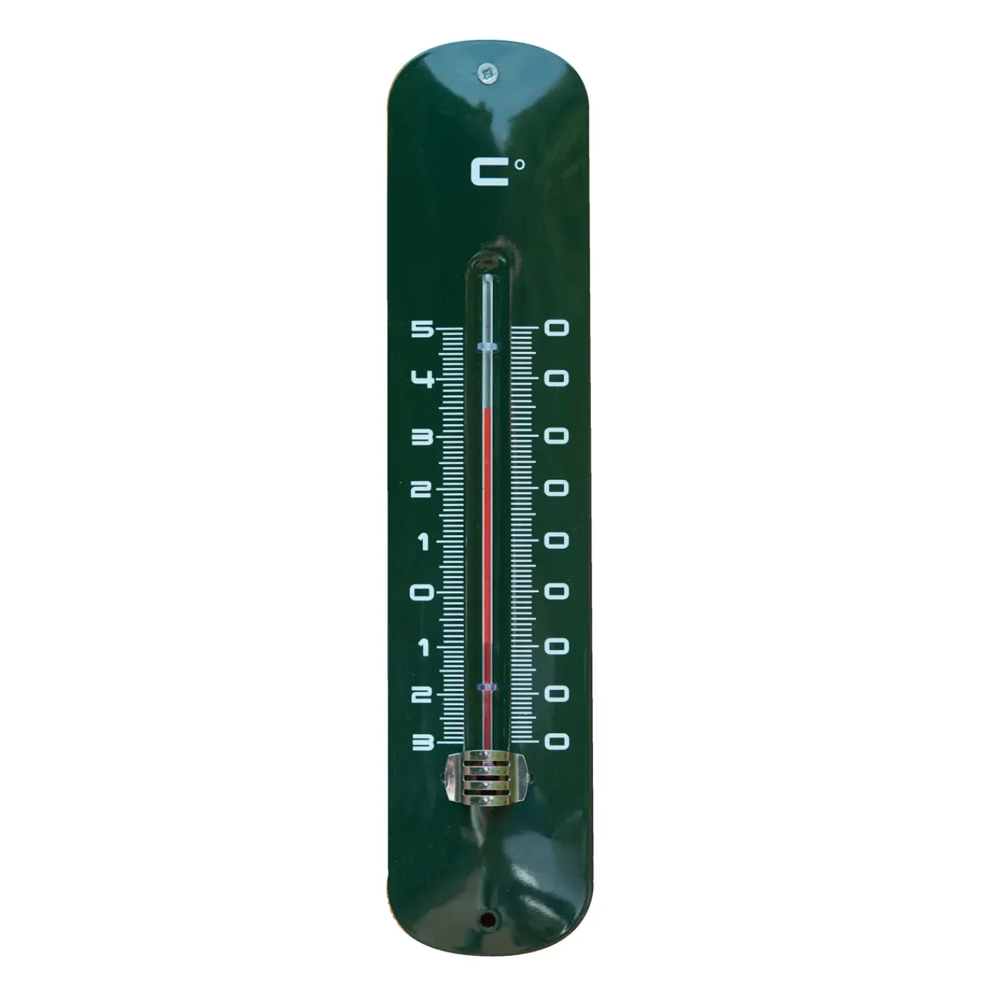 Nature buitenmuurthermometer Kelvin 19 groen 30x6,5x1cm