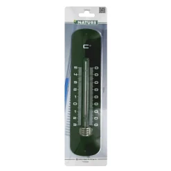 Nature buitenmuurthermometer Kelvin 19 groen 30x6,5x1cm