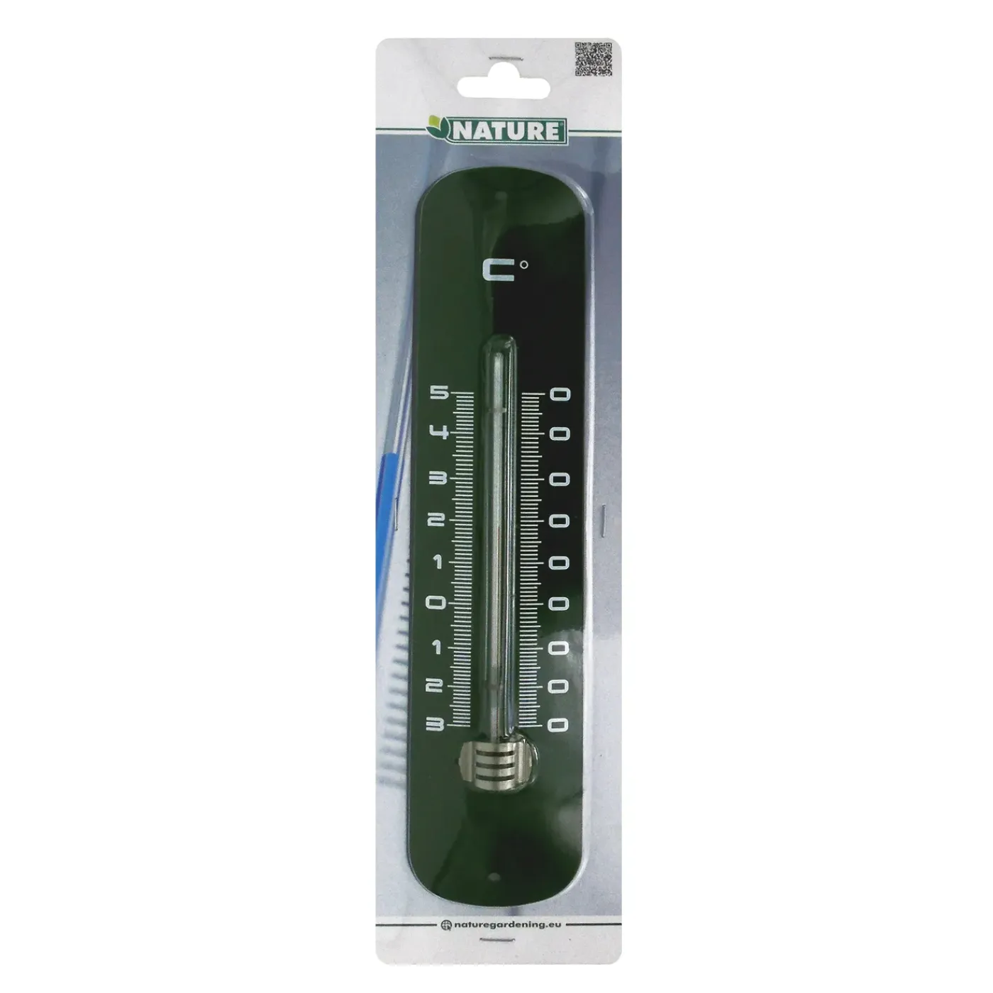 Nature buitenmuurthermometer Kelvin 19 groen 30x6,5x1cm