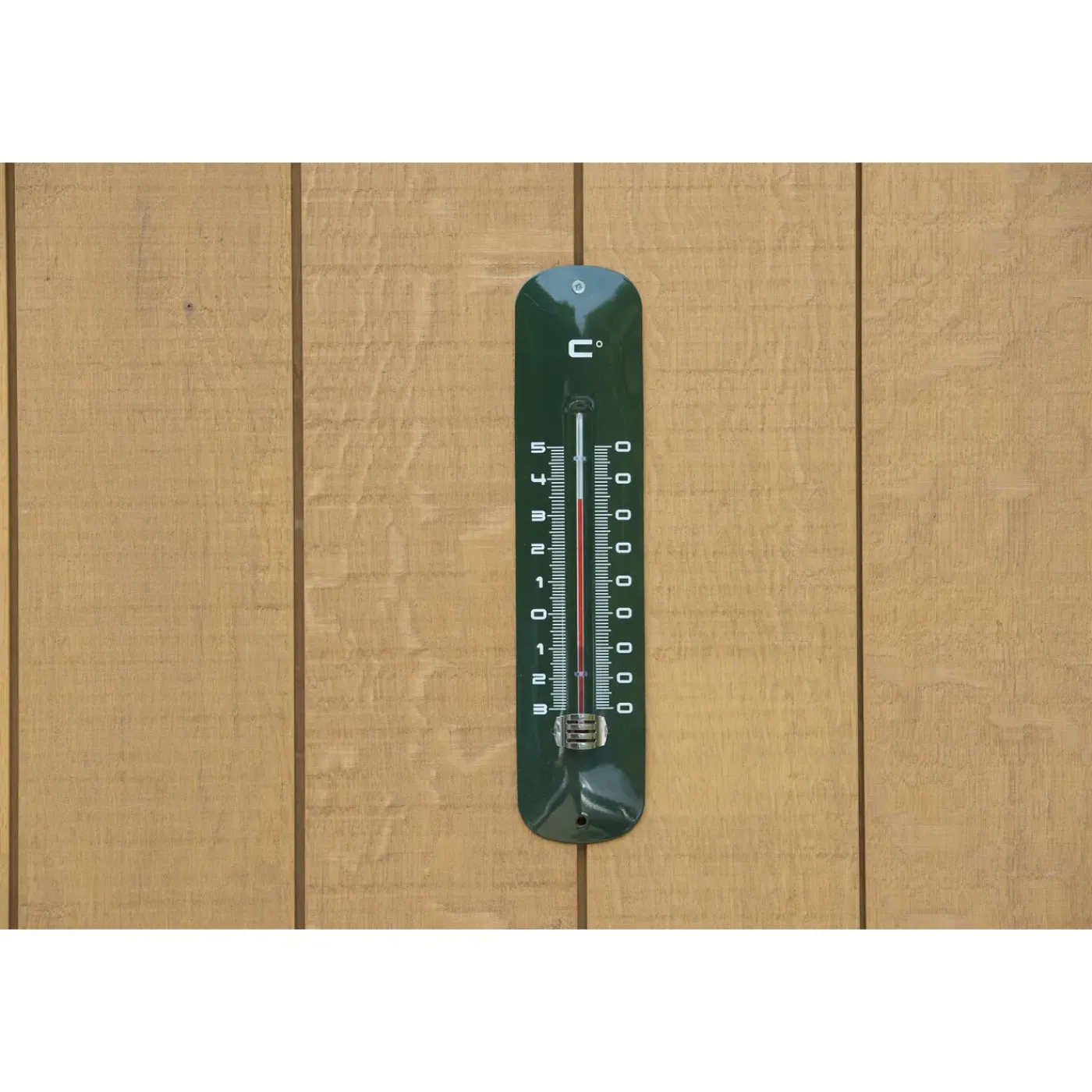 Nature buitenmuurthermometer Kelvin 19 groen 30x6,5x1cm