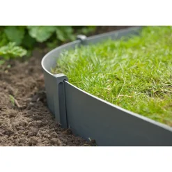 Nature grondpennen voor tuinborder polyethyleen grijs 1,9x1,8x26,7cm 10 stuks