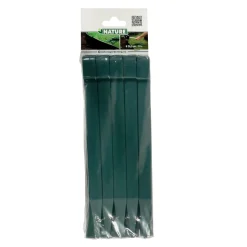 Nature grondpennen voor tuinborder polyethyleen groen 1,9x1,8x26,7cm 10 stuks