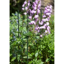 Nature kunststof plantenstok groen geribbeld H150cmxØ16mm
