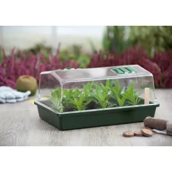 Nature Mini-Kweekkas - Kunststof - Groen - 37,5 x 13 x 24,5 cm - Met Ventilatie