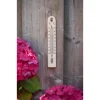 Nature muurthermometer beige 17cm