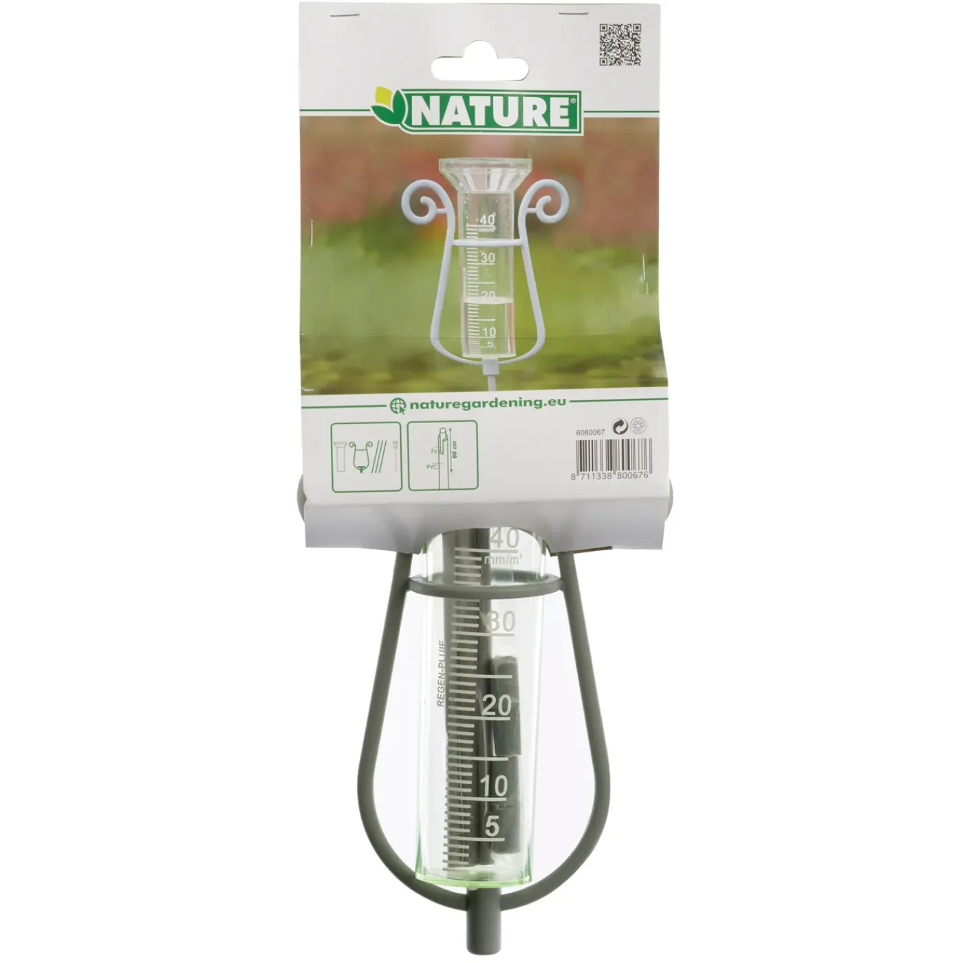 Nature regenmeter Pluvius glasvezel 1110cm