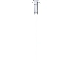 Nature Regenmeter - Schaalverdeling tot 40mm - Met Stalen Voet - Staal Grijs - 13,5x7,3x107,5cm