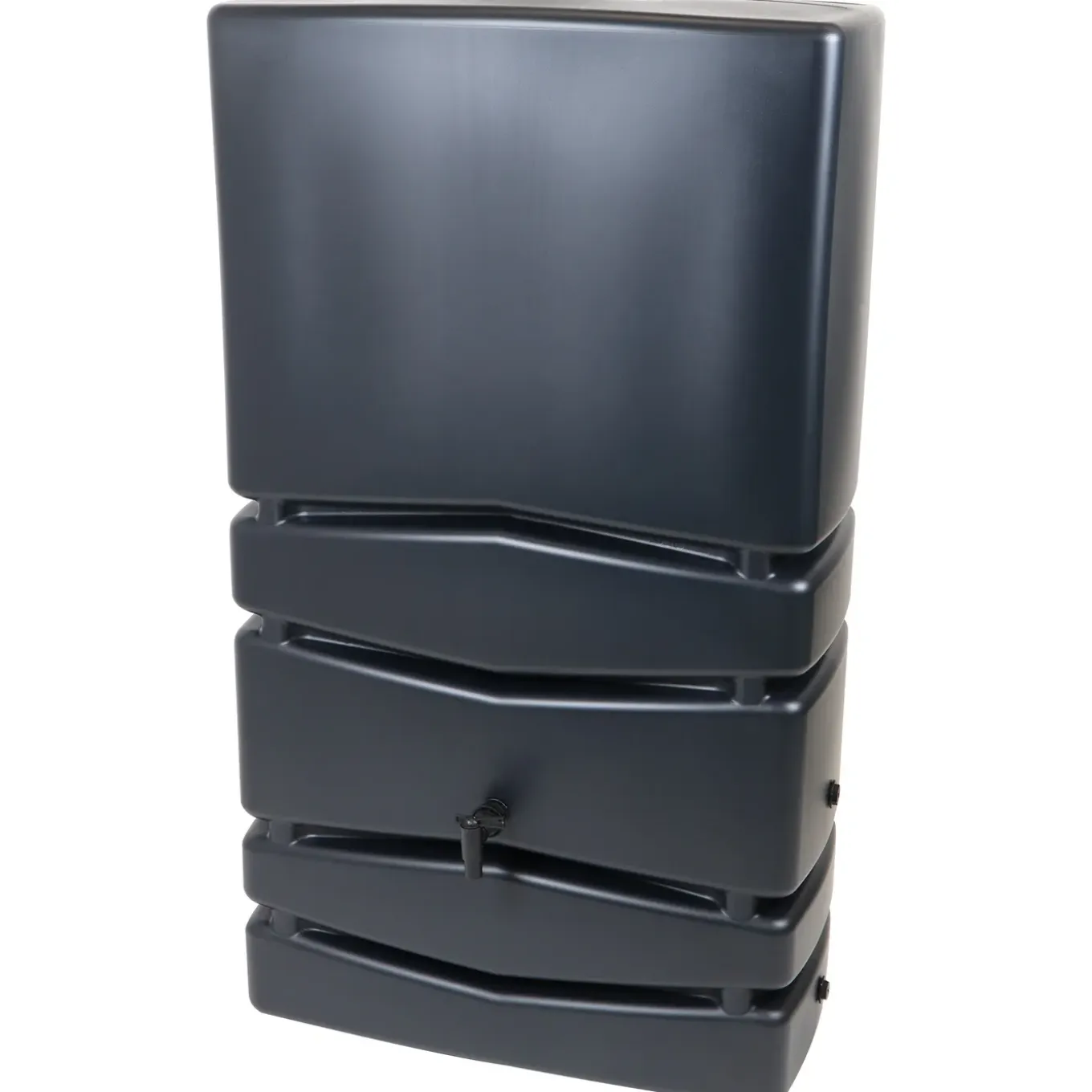 Nature Regenton - Kolom - 350L - Antraciet Kunststof Inclusief kraan - 77,5x38,3x135cm