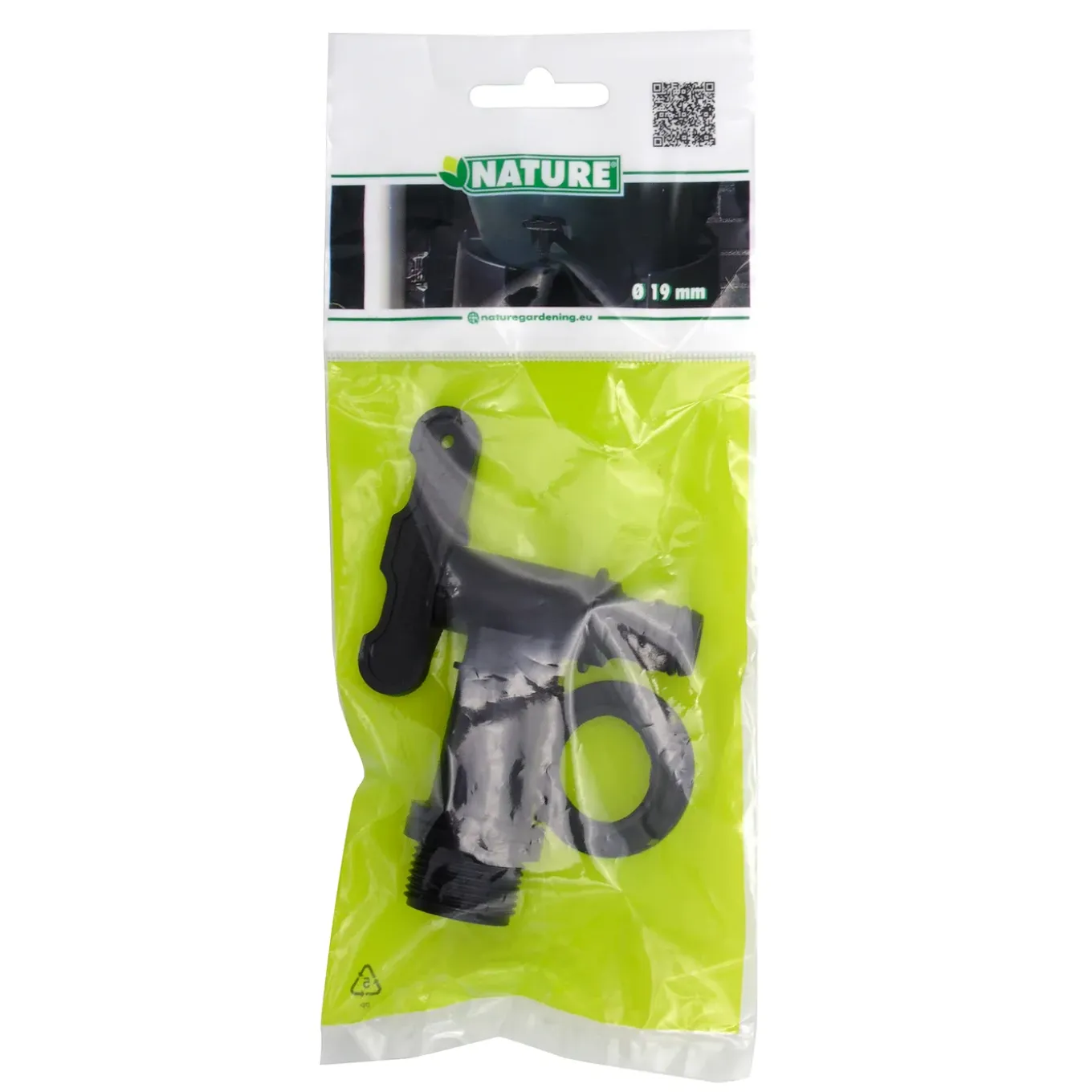 Nature regentonkraan zwart