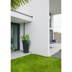 Nature Regenton - Vaas - 230L - Antraciet PE met plantenbak - 60x44x110cm