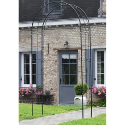 Nature rozenboog zwart 113x38x229cm