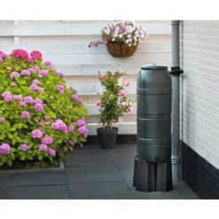 Nature standaard voor regenton (Slimline) zwart 38x38x31cm
