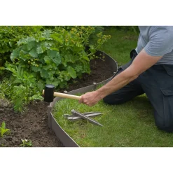 Nature tuinborder PE taupe 3mm - H15cmx10m
