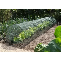 Nature tuintunnelset 2-in-1 transparente folie +anti-insectennet + 6 bogen 300x60x45cm