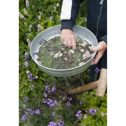 Nature Tuinzeef Rond - Verzinkt Staal - Mazen 6mm - diam. 37x7,4cm