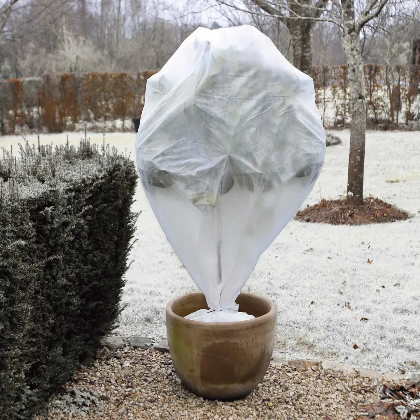 Nature Winterhoes - Natuur - Diameter 48 Cm - Hoogte 75 Cm - Wit - 30 G/m²