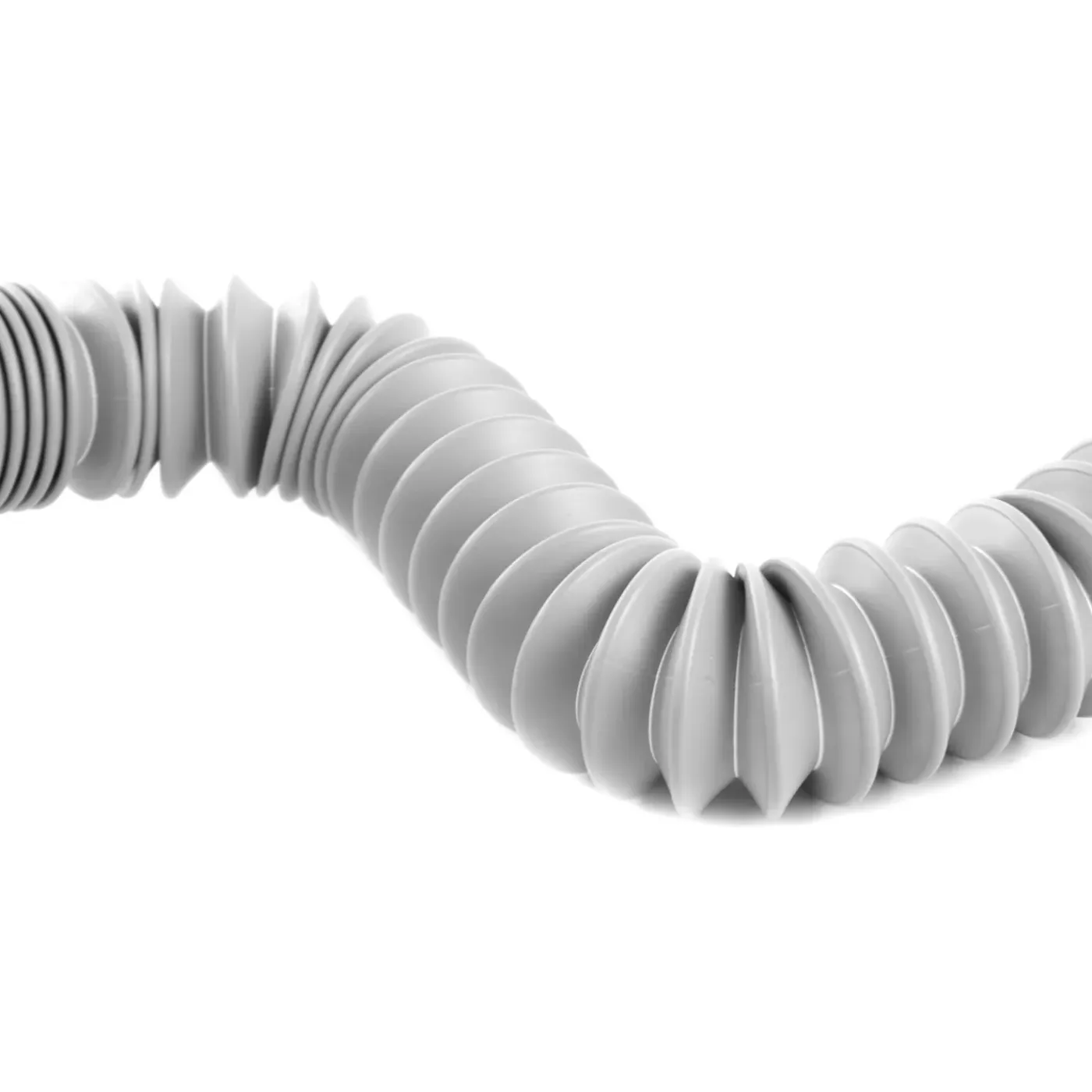 Nedco - Uittrekbare Afvoerslang 0,7m - 2m. Diam.24mm Haaks - Diam.29mm Recht