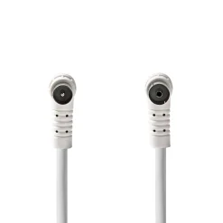 Nedis coaxkabel Fresh Green Box IEC (Coax) mannelijk - IEC (Coax) vrouwelijk 10m wit