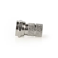 Nedis F-connector Fresh Green Box recht mannelijk zilver 7mm 5 st