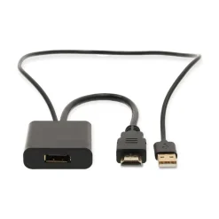 Nedis HDMI™- adapter Fresh Green Box HDMI™ Connector - DisplayPort mannelijk zwart