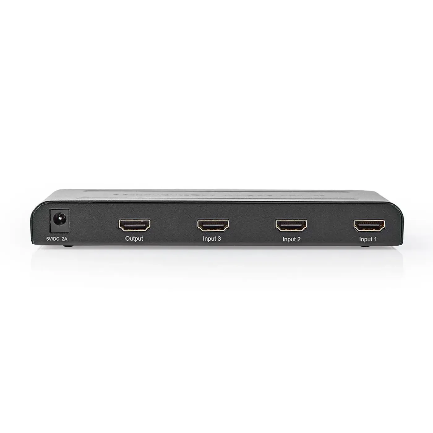 Nedis netwerkschakelaar HDMI Stijlvolle Titanium Box 3 poorten