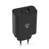 Nedis Oplader - PD (Power Delivery) naar QC3.0 (Quick Charge) - 65W - Zwart