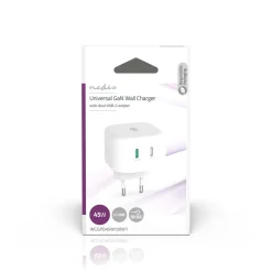 Nedis Oplader - USB-C PD - 45W - Wit