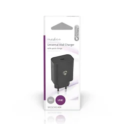 Nedis Oplader - USB-C Uitgang - 32W - Zwart