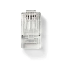 Nedis RJ45-connector Fresh Green Box mannelijk - Stevig UTP CAT6 transparant