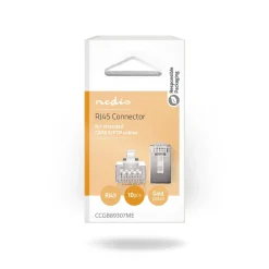 Nedis RJ45-connector Fresh Green Box mannelijk - Stranded STP CAT7 transparant