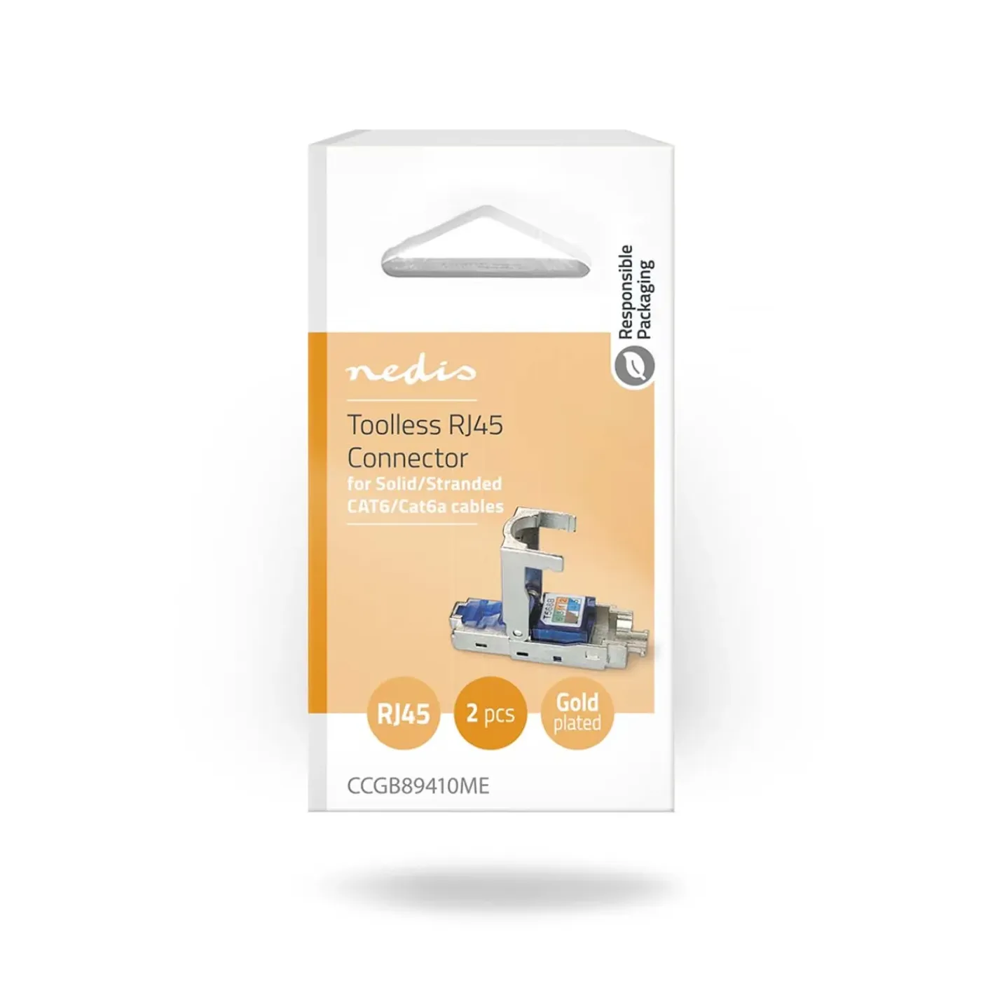 Nedis RJ45-connector Fresh Green Box mannelijk - CAT6 / CAT6a metaal