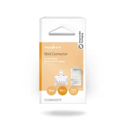 Nedis RJ45-connector Fresh Green Box mannelijk - Stranded UTP CAT6 transparant