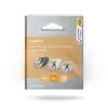 Nedis RJ45-connector Stylish Titanium Box RJ45 Pass Through - FTP stevig/gesnoerd CAT6 wit / grijs / zwart
