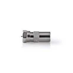 Nedis satelliet- en antenne-adapter Fresh Green Box F mannelijk - IEC (coax) mannelijk zilver